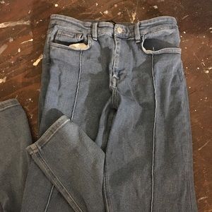 BDG High Rise Twig Skinny Jean with Seam Detail 30